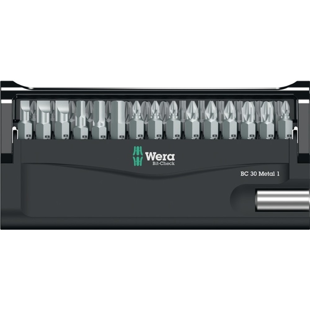 Produktabbildung Nr. 2: WERA Bitsortiment Bit-Check 30 Metal 1 30-tlg.Schlitz/PH/PZD/TX/6Kt