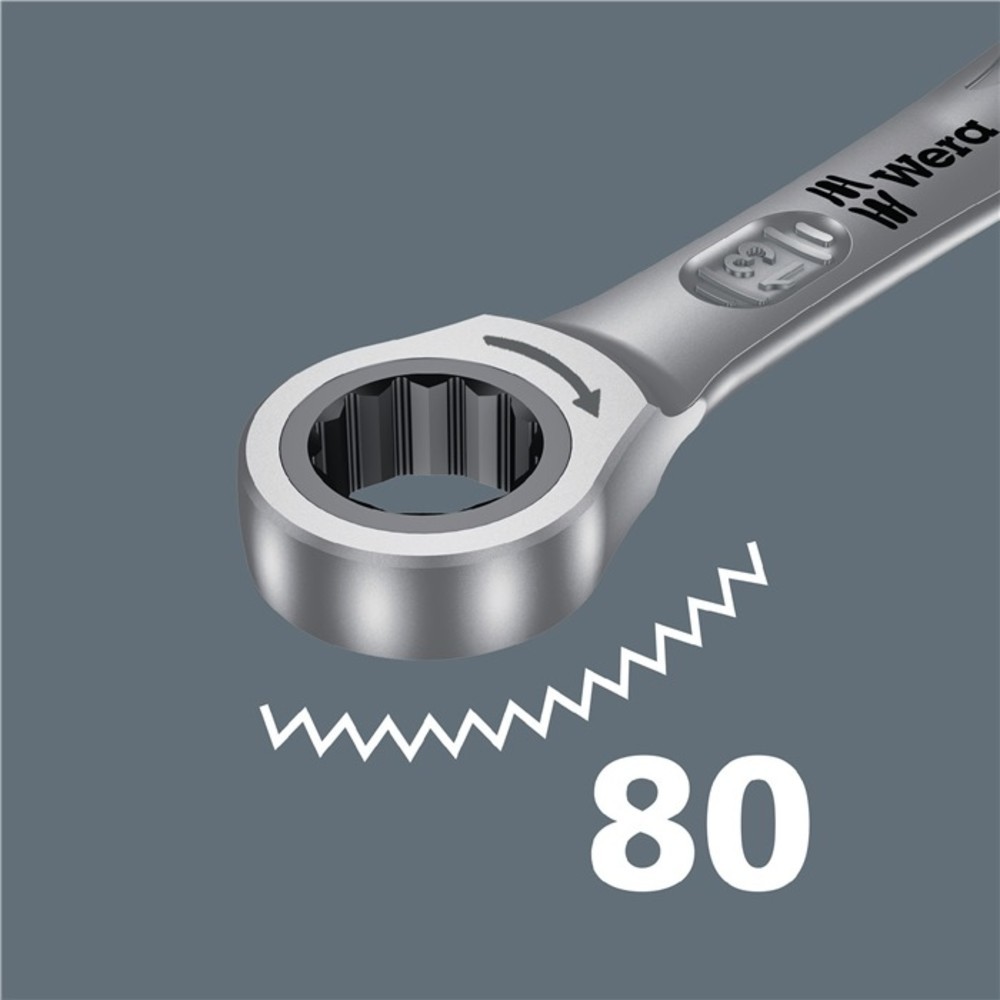 Produktabbildung Nr. 10: WERA Maulringratschenschlüsselsatz Joker 11-tlg.SW 8-19mm Rings.15Grad gekr