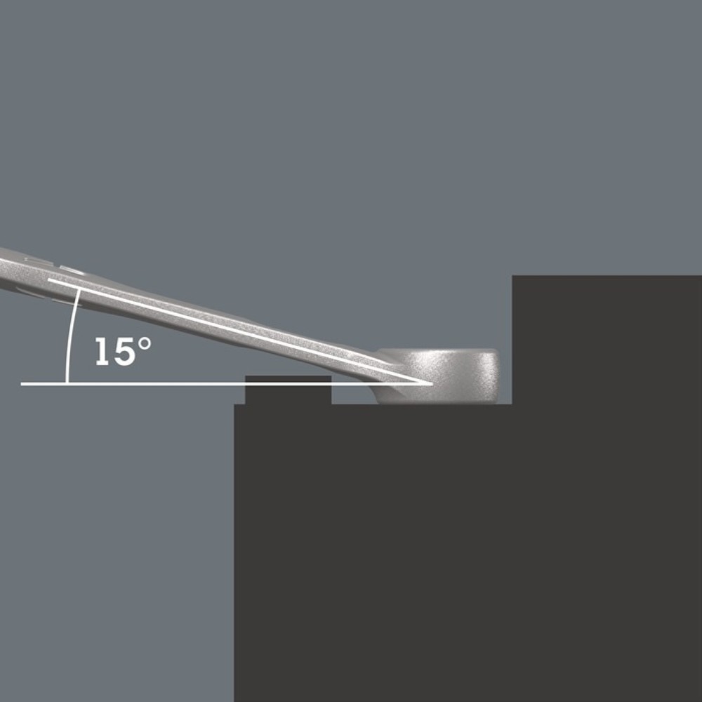 Produktabbildung Nr. 2: WERA Ringmaulschlüsselsatz 6003 Joker, Form A legierter Werkzeugstahl, 5-teilig Schlüsselweite 8-19 mm