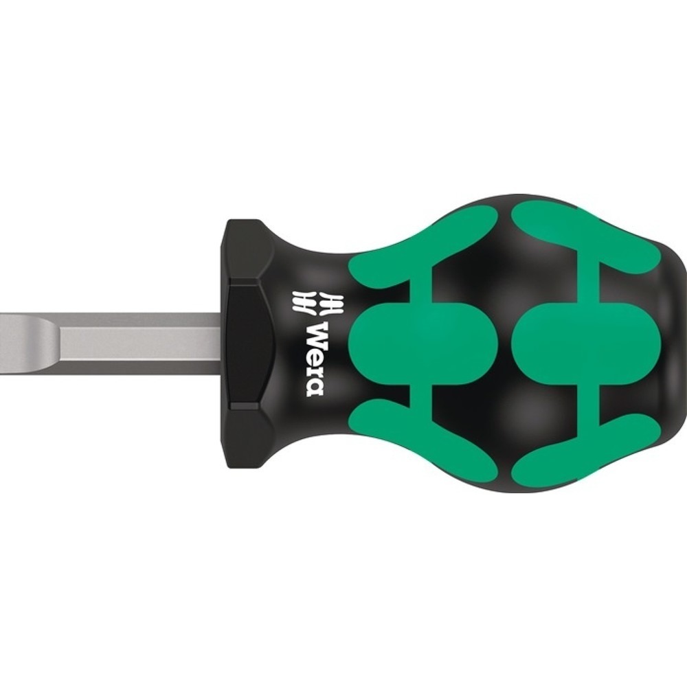Illustration du produit: WERA Schraubendreher 335 Stubby, Klingenlänge 24,5 mm 2-Komponentengriff, Schneidenbreite 8 mm, Rundklinge