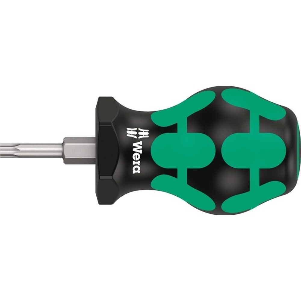 Produktabbildung: WERA Schraubendreher 367 TORX® Stubby, 2-Komponentengriff, Grösse T 15 Klingenlänge 25 mm, Rundklinge