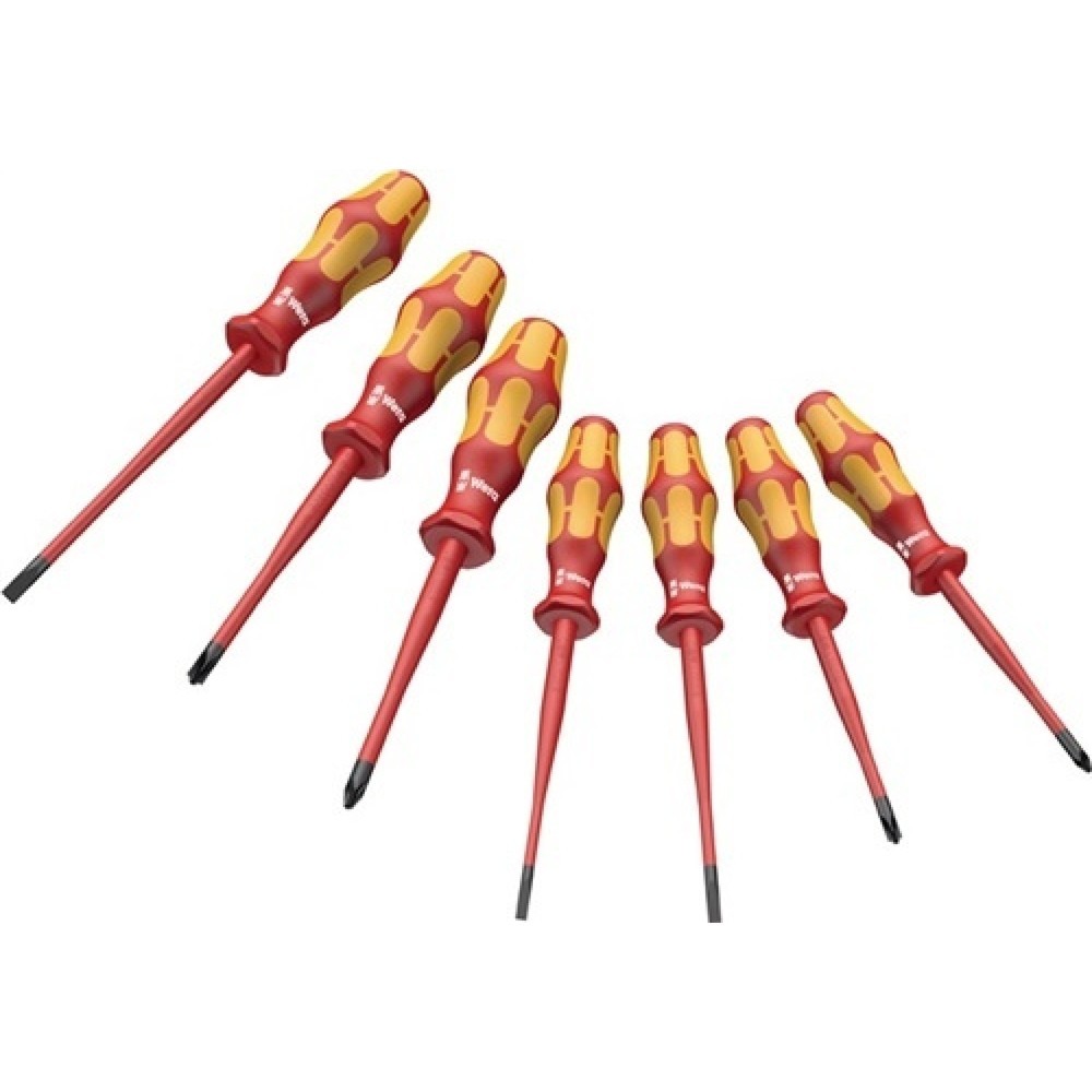 Produktabbildung: Schraubendrehersatz VDE 7 tlg.Schlitz/PH/PZ-S Mehrkomp-Heft Kl. EXTRA Slim