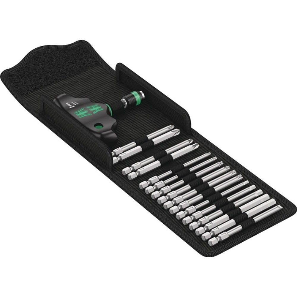 Illustration du produit: WERA Schraubendrehersatz KK 400, mit Wechselklingen, 17-teilig