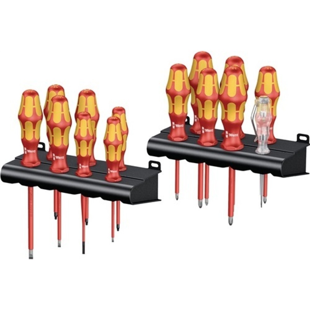 Produktabbildung: Schraubendrehersatz VDE isol. 16tlg. Schlitz/PH/PZD/ PlusMinus/TX/Spannungsprüf