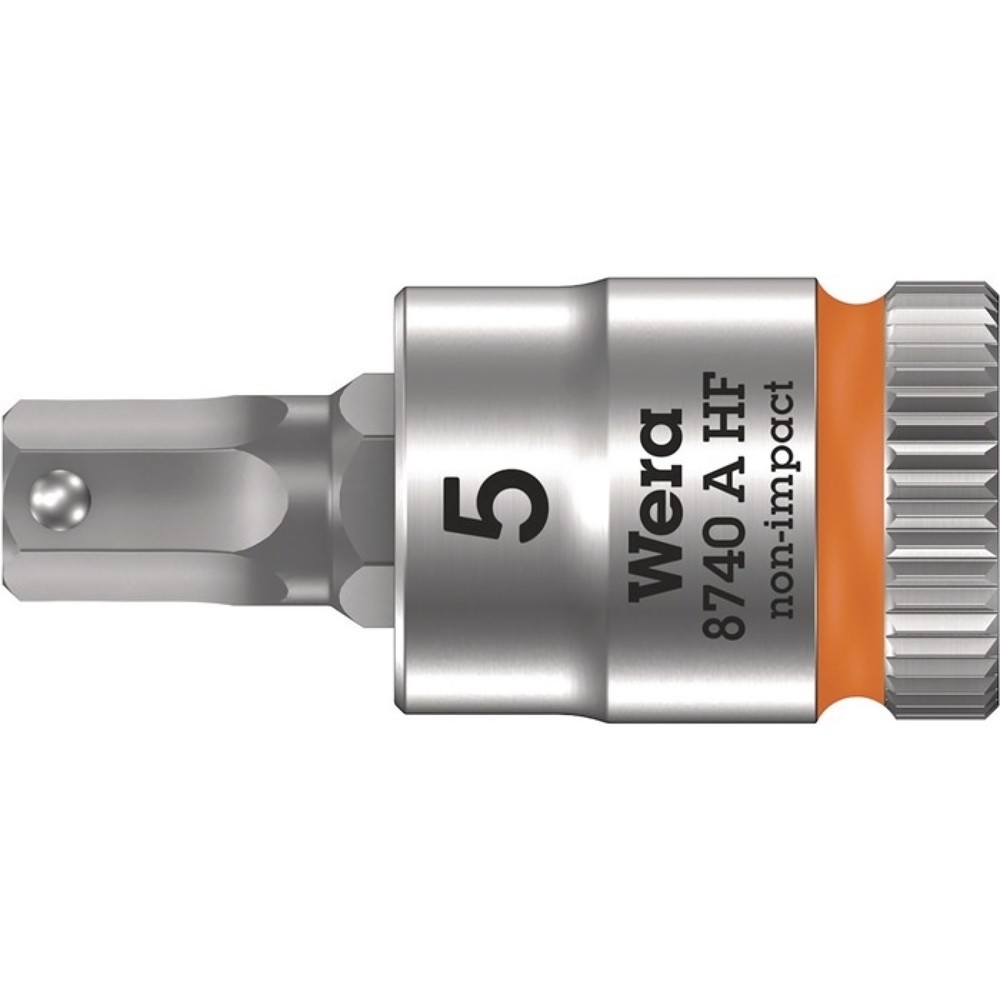 Produktabbildung Nr. 1: WERA Steckschlüsseleinsatz 8740 A HF, Schlüsselweite 5 mm, 1/4 ″, Länge 28 mm