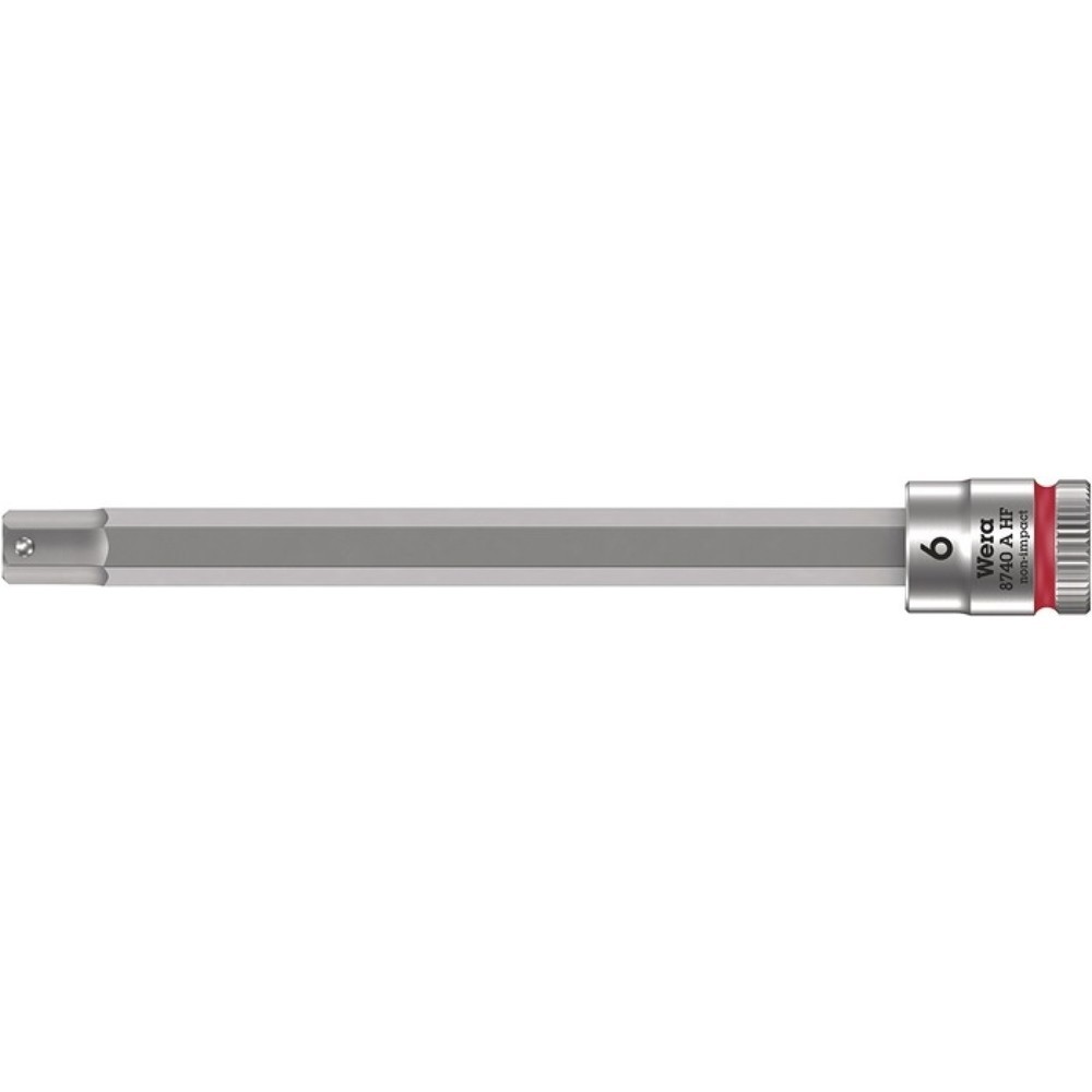 Produktabbildung: WERA Steckschlüsseleinsatz 8740 A HF, Schlüsselweite 6 mm, 1/4 ″, Länge 100 mm