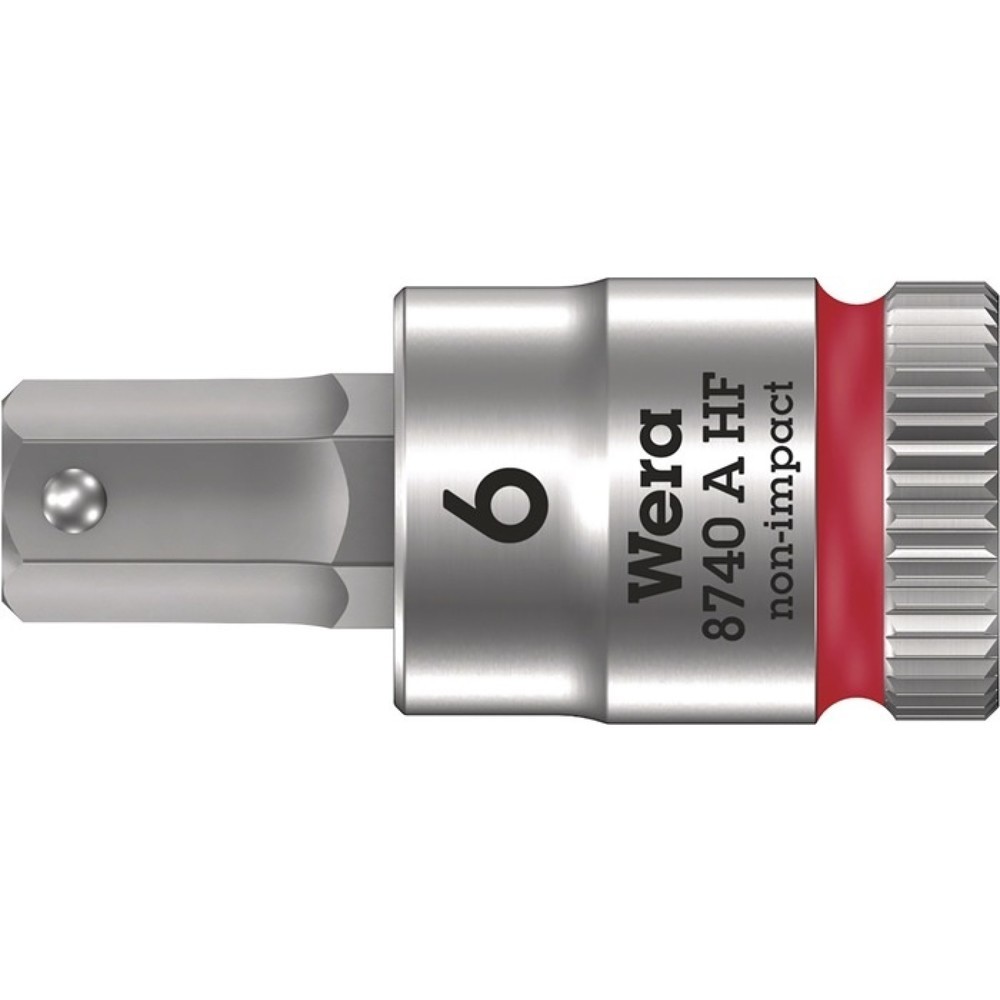 Produktabbildung Nr. 1: WERA Steckschlüsseleinsatz 8740 A HF, Schlüsselweite 6 mm, 1/4 ″, Länge 28 mm