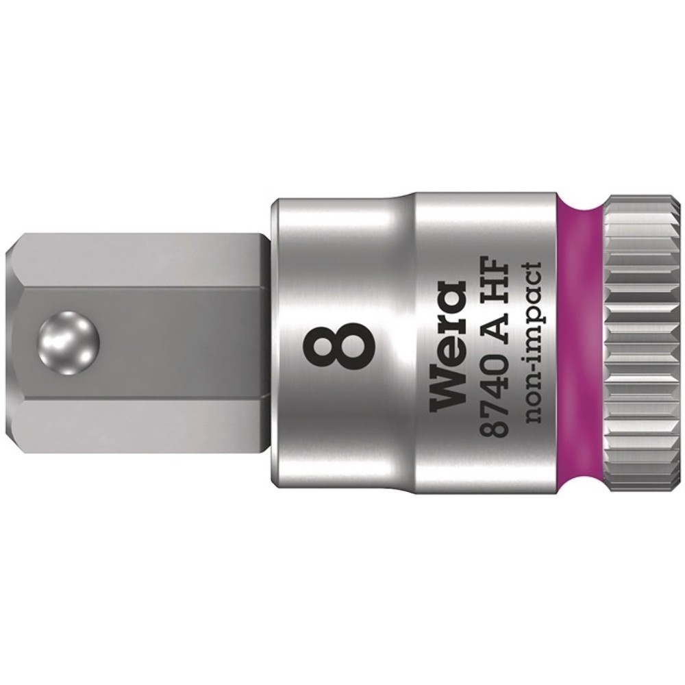 Illustration du produit: WERA Steckschlüsseleinsatz 8740 A HF, Schlüsselweite 8 mm, 1/4 ″, Länge 28 mm