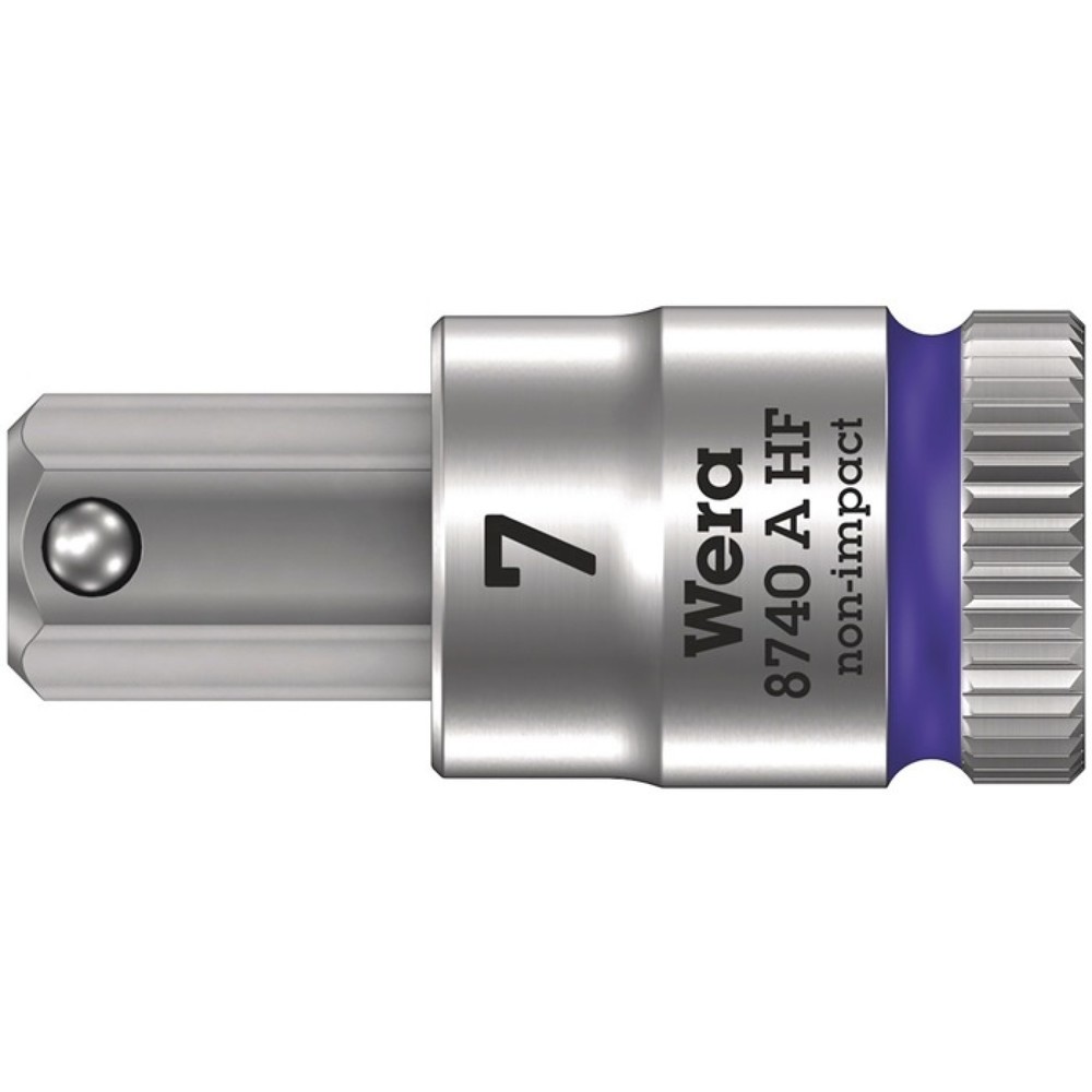 Produktabbildung: WERA Steckschlüsseleinsatz 8740 A HF, Schlüsselweite 7 mm, 1/4 ″, Länge 28 mm