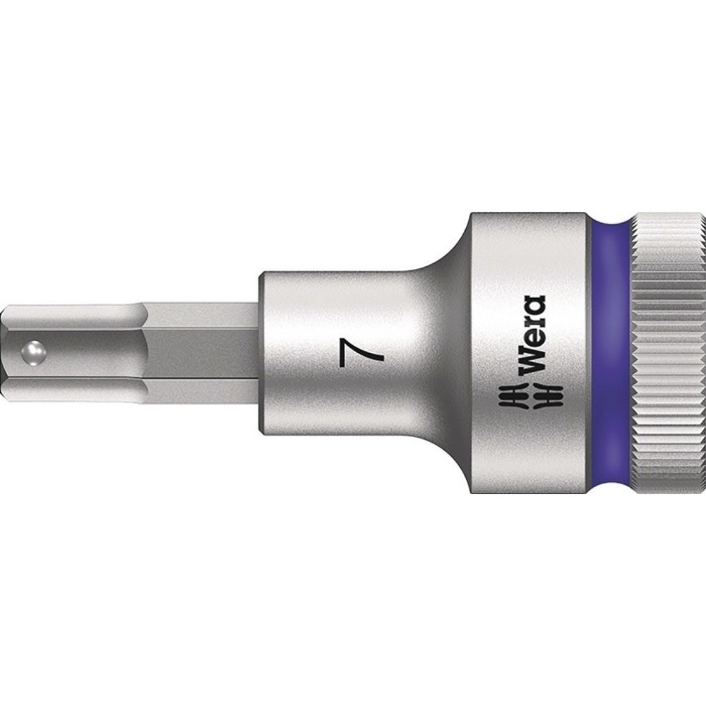 Produktabbildung Nr. 1: WERA Steckschlüsseleinsatz 8740 C HF, Schlüsselweite 7 mm, 1/2 ″, Länge 60 mm