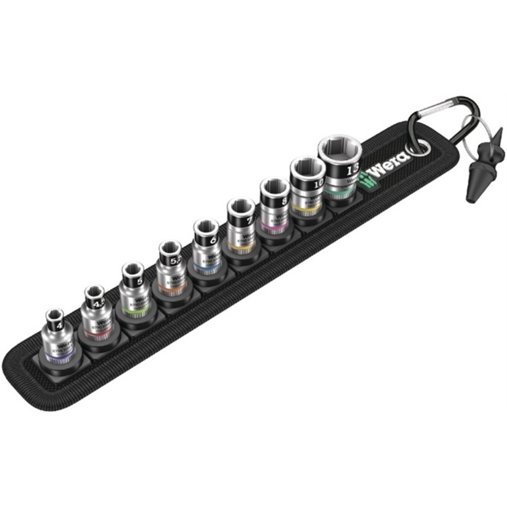 Produktabbildung Nr. 2: WERA Steckschlüsselsatz Belt 1 10-tlg.1/4 Zoll 4-13mm f.a6-KT.-Schr