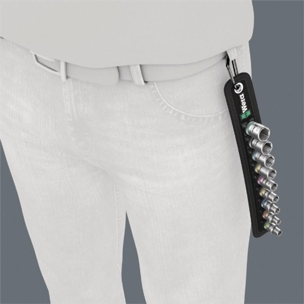 Produktabbildung Nr. 3: WERA Steckschlüsselsatz Belt 1 10-tlg.1/4 Zoll 4-13mm f.a6-KT.-Schr