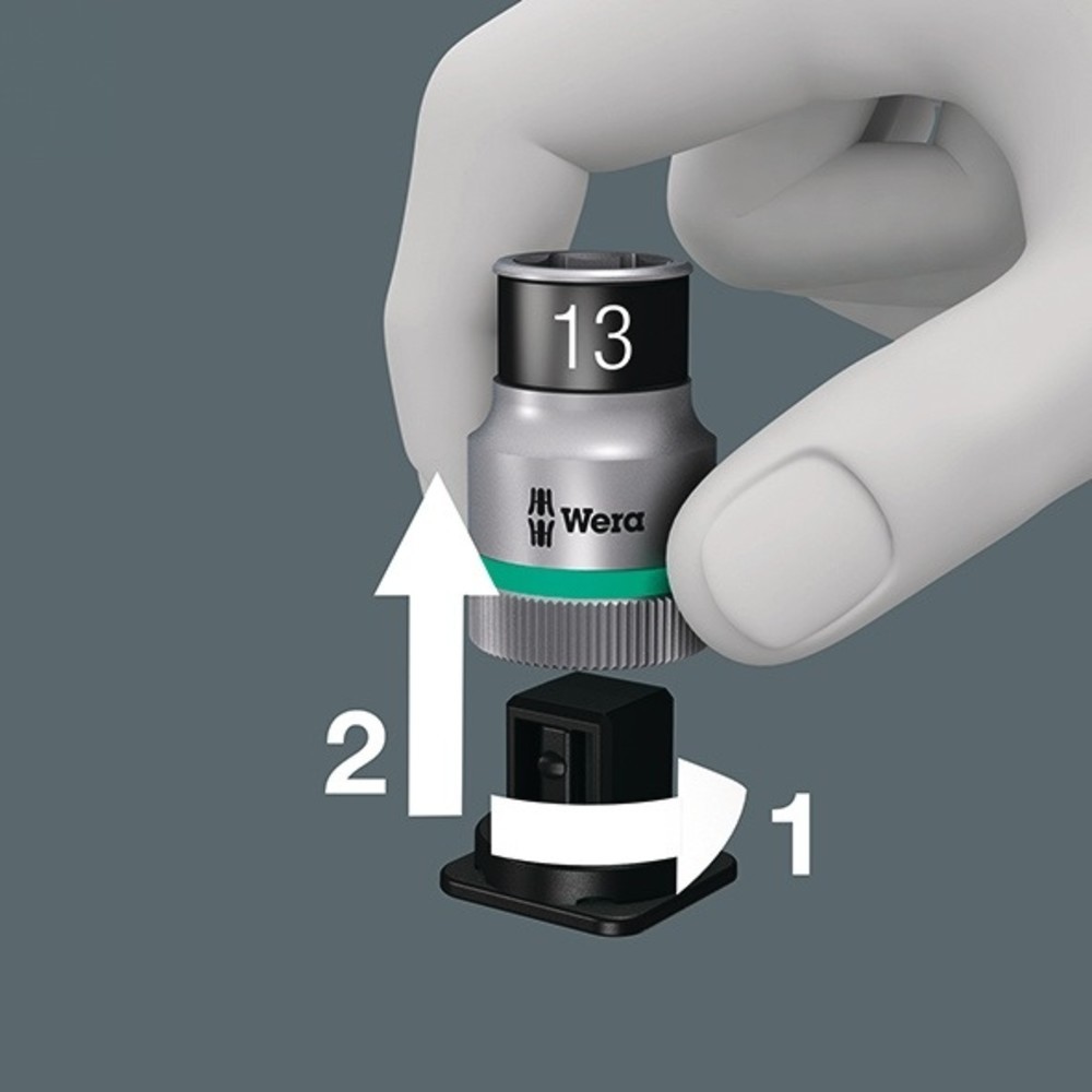 Produktabbildung Nr. 3: WERA Steckschlüsselsatz 8006 SC 1 14-tlg.1/2 Zoll SW 10-19mm Z.72 6KT