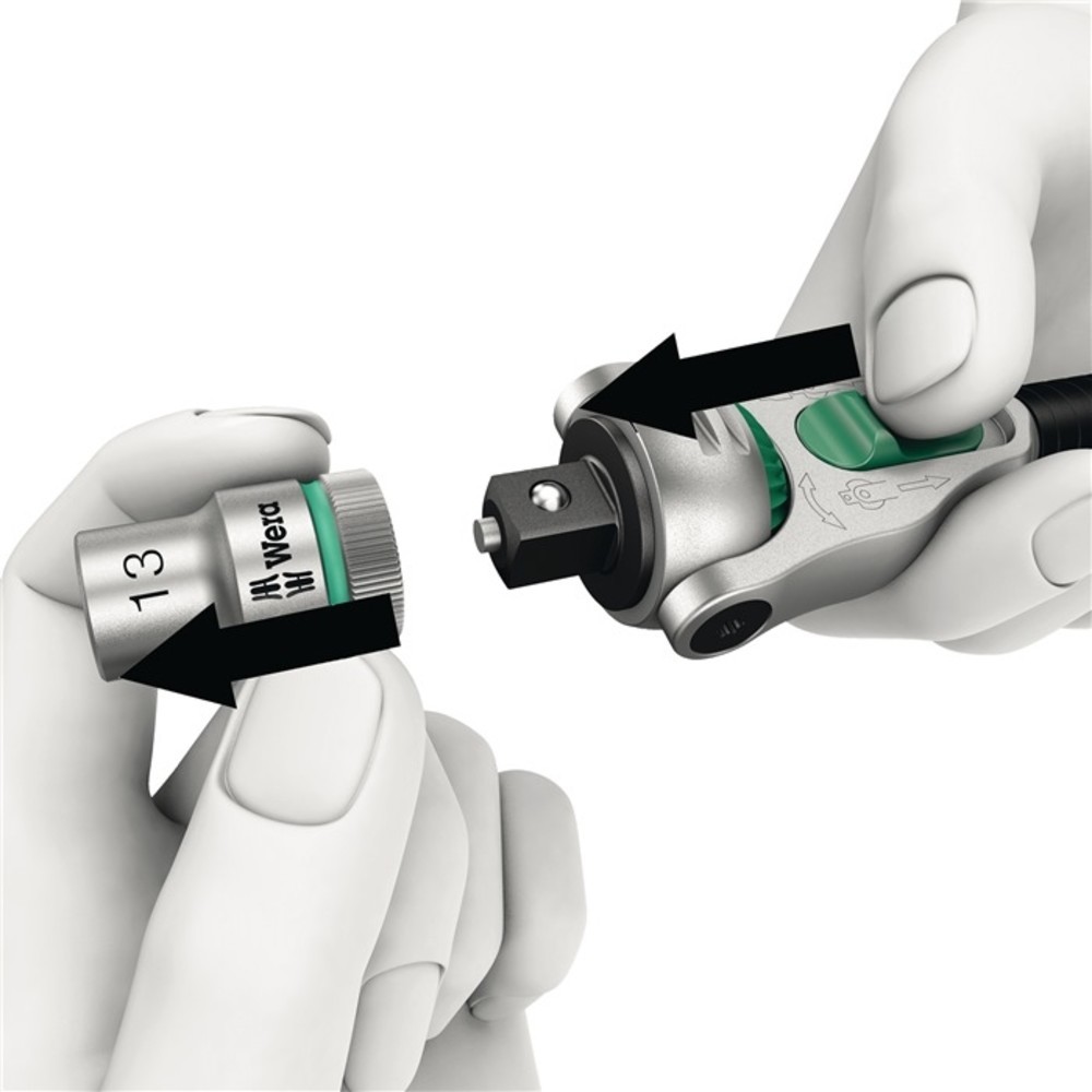 Produktabbildung Nr. 2: WERA Schwenk- u.U.-Knarre Zyklop Speed 3/8 Zoll Z.72 L.199mm 2K-Griff