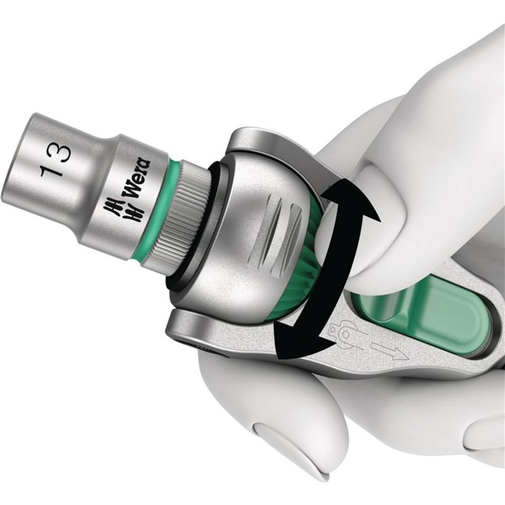 Produktabbildung Nr. 5: WERA Schwenk- u.U.-Knarre Zyklop Speed 3/8 Zoll Z.72 L.199mm 2K-Griff