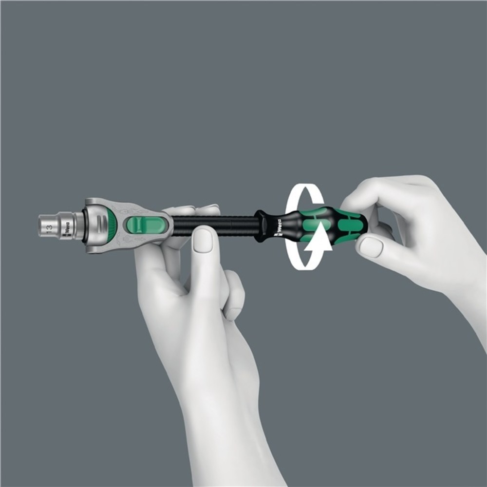 Produktabbildung Nr. 7: WERA Schwenk- u.U.-Knarre Zyklop Speed 3/8 Zoll Z.72 L.199mm 2K-Griff