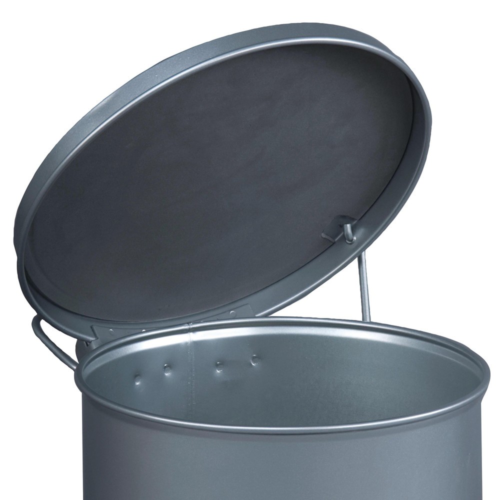 Produktabbildung Nr. 3: Justrite® Werkbank-Sammelbehälter SoundGuard™, Fusspedal, silber, 20 Liter
