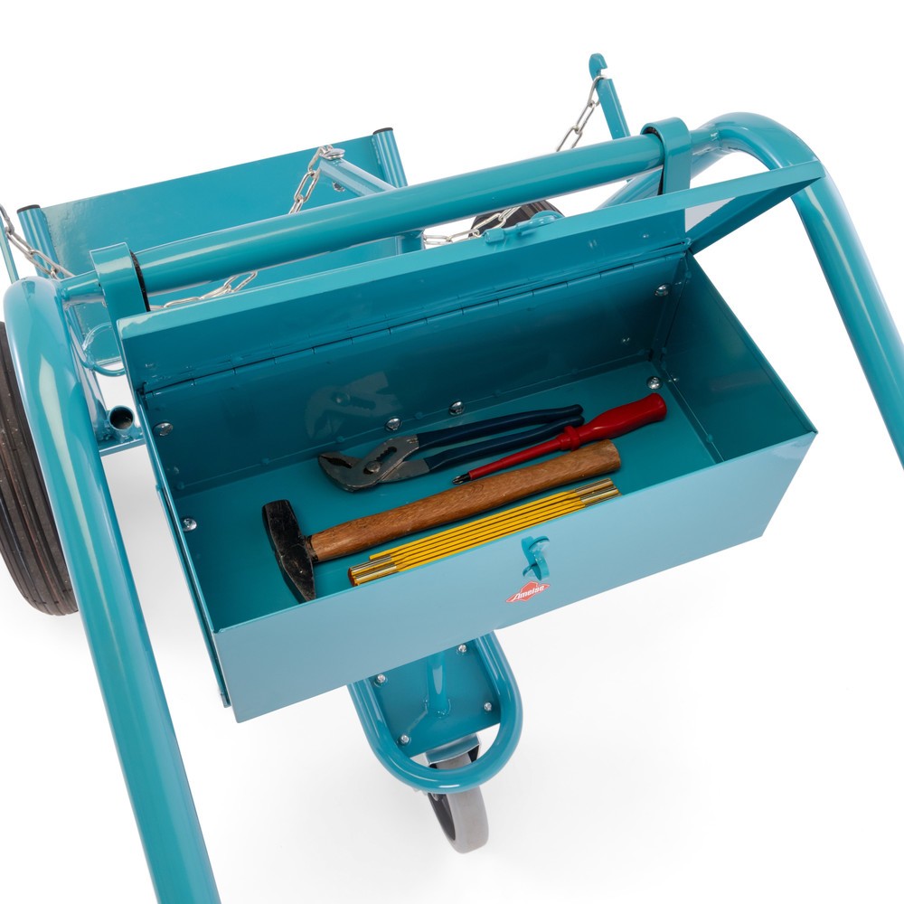 Produktabbildung Nr. 8: Werkzeugkasten für Ameise® 2er-Stahlflaschenkarre, leer, verschliessbarer Deckel, HxBxT 155 x 460 x 210 mm