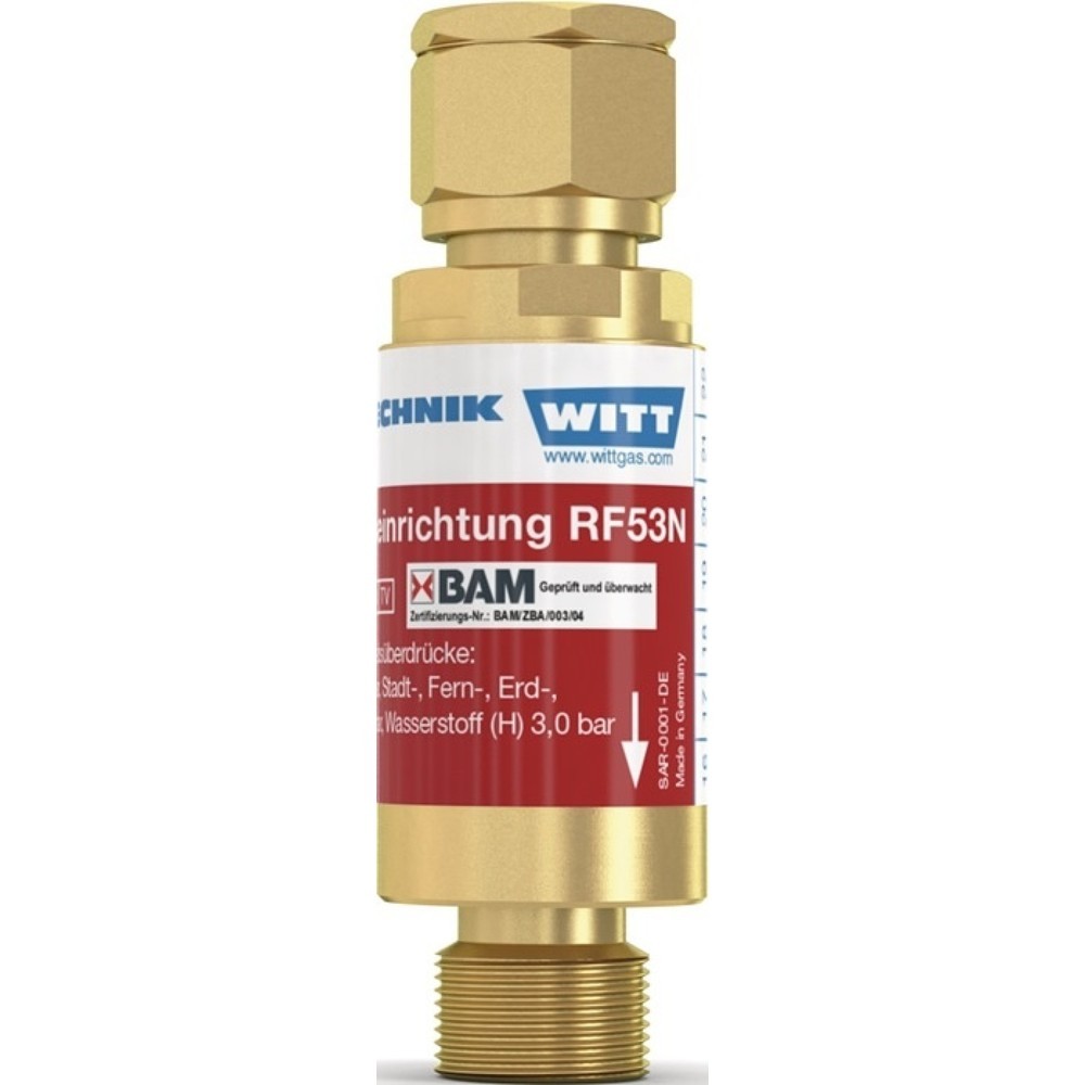 Produktabbildung: WITT Sicherheitseinrichtung TYP RF 53 N, Brenngas, G 3/8″ LH