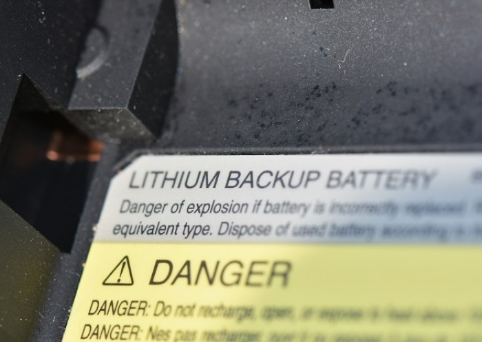 Nahaufnahme eines Lithium-Ionen-Akkus