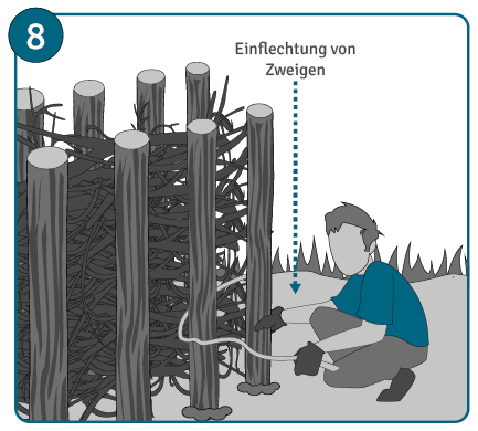 Benjeshecke anlegen Anleitung Schritt 8