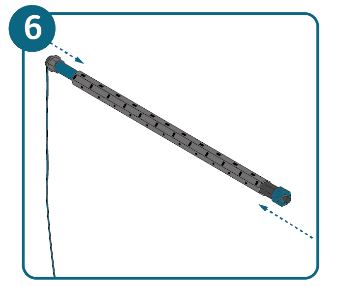 Rolladenmotor einbauen Anleitung Schritt 6