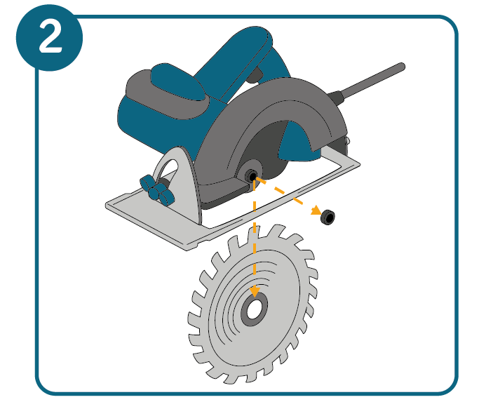 Sägeblatt reinigen Anleitung Schritt 2: Demontieren