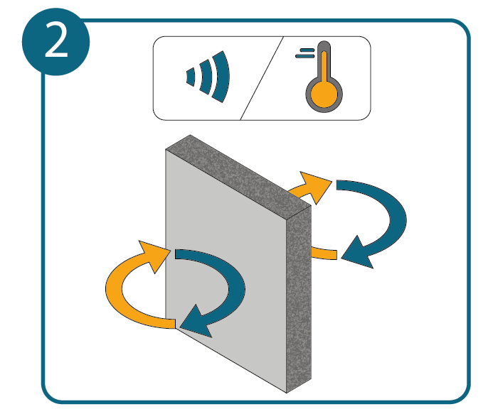 Daemmstoff Holzwolle Symbol fuer Daemmwirkung