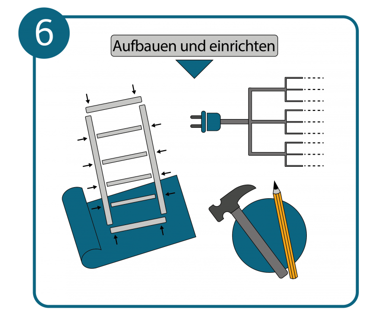 Home Office einrichten Schritt 6: Möbel aufbauen, Arbeitsplatz gestalten