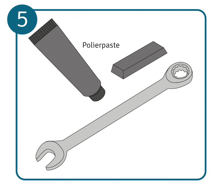 Metall reinigen und polieren