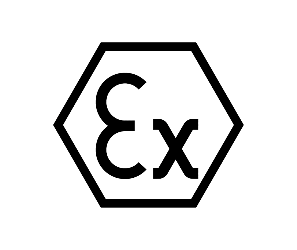 Symbole de zone ATEX pour le marquage des machines et équipements dans les zones à risque d'explosion