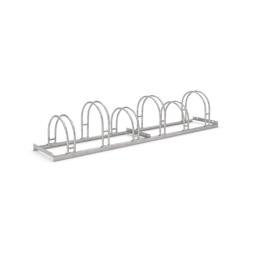 Produktabbildung: wsm® Bogenparker, 1-seitig, 6 Stellplätze, verzinkt