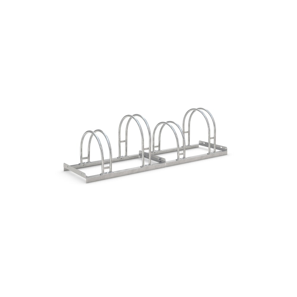 Produktabbildung: wsm® Bogenparker, 1-seitig, 4 Stellplätze, verzinkt