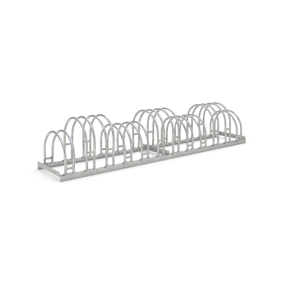 Produktabbildung: wsm® Bogenparker, 2-seitig, 12 Stellplätze, verzinkt