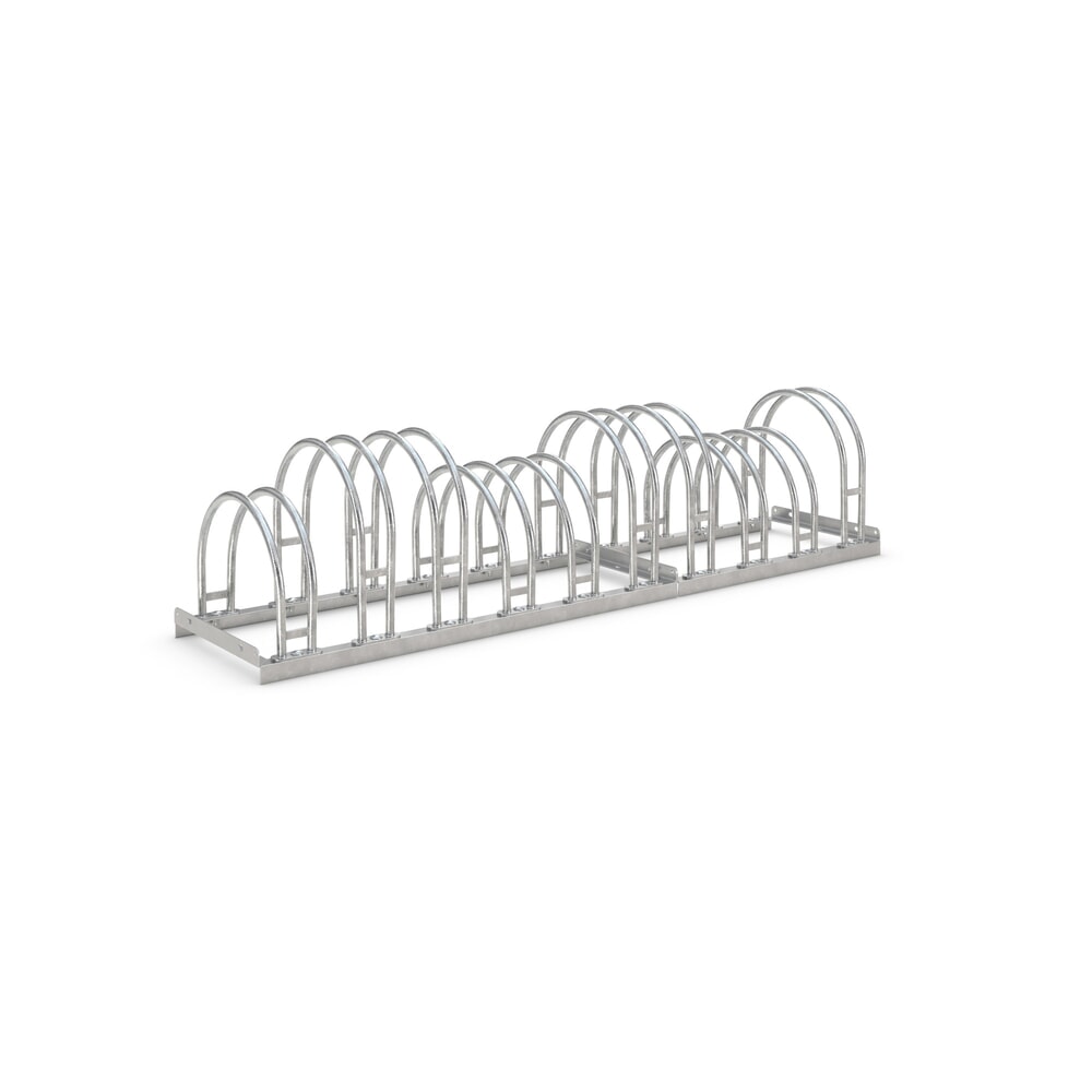 Produktabbildung: wsm® Bogenparker, 2-seitig, 10 Stellplätze, verzinkt