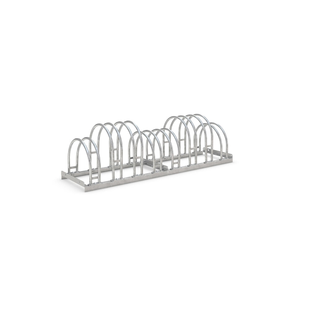 Produktabbildung: wsm® Bogenparker, 2-seitig, 8 Stellplätze, verzinkt