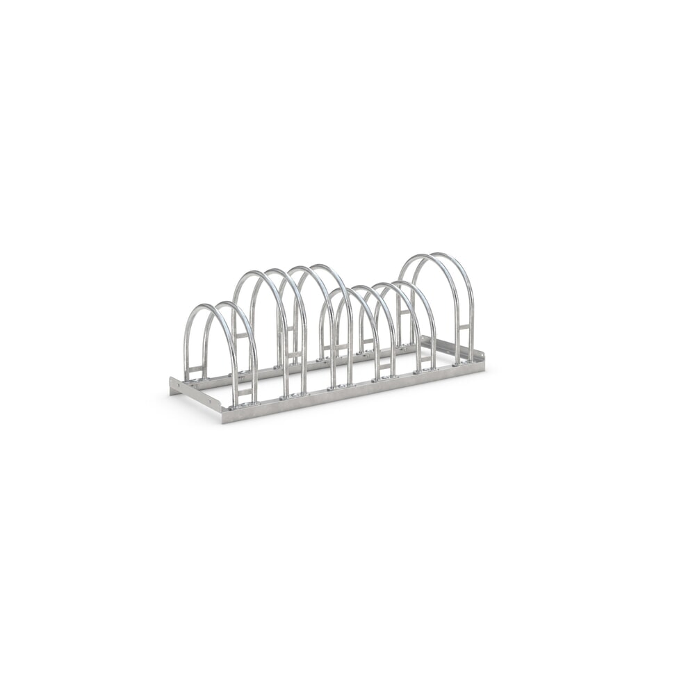 Produktabbildung: wsm® Bogenparker, 2-seitig, 6 Stellplätze, verzinkt