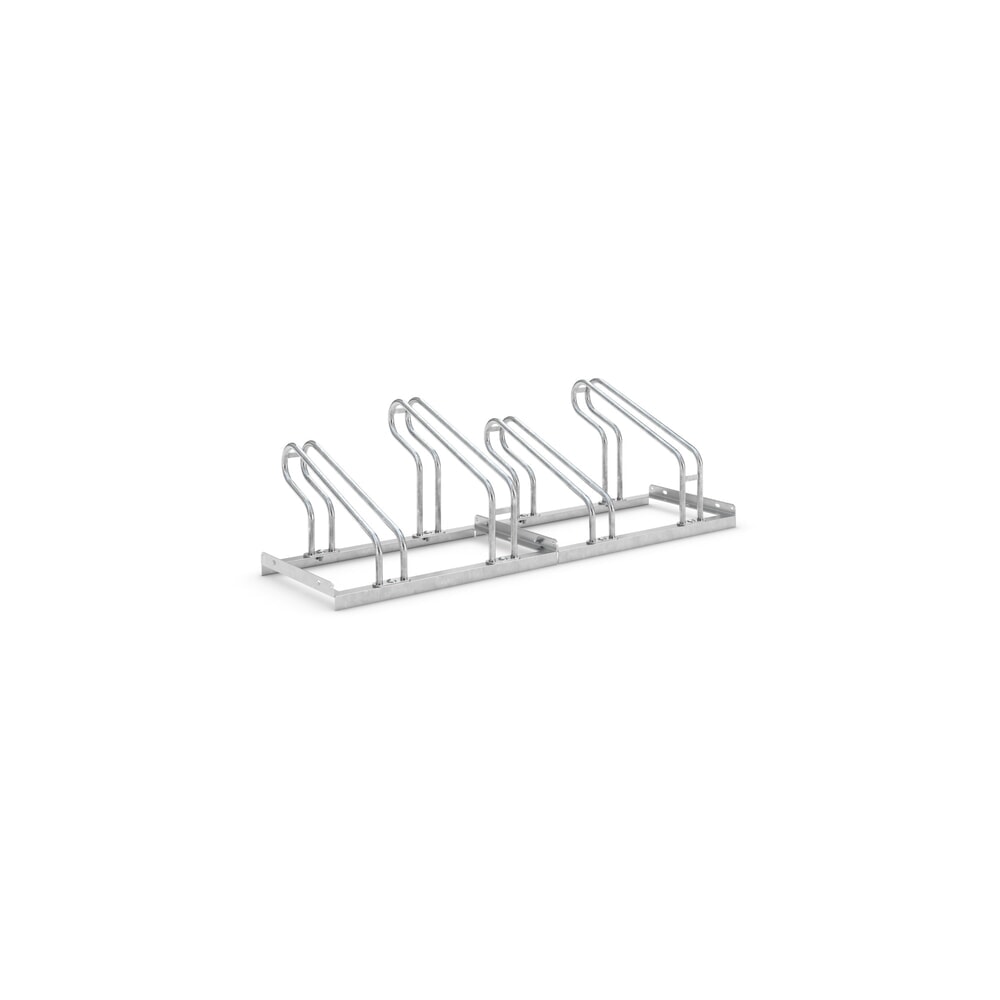 Produktabbildung: wsm® Bügelparker, 1-seitig, 4 Stellplätze, verzinkt