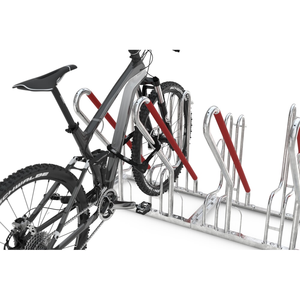Produktabbildung Nr. 3: wsm® Standparker mit Anlehnbügel, 1-seitig, 6 Stellplätze