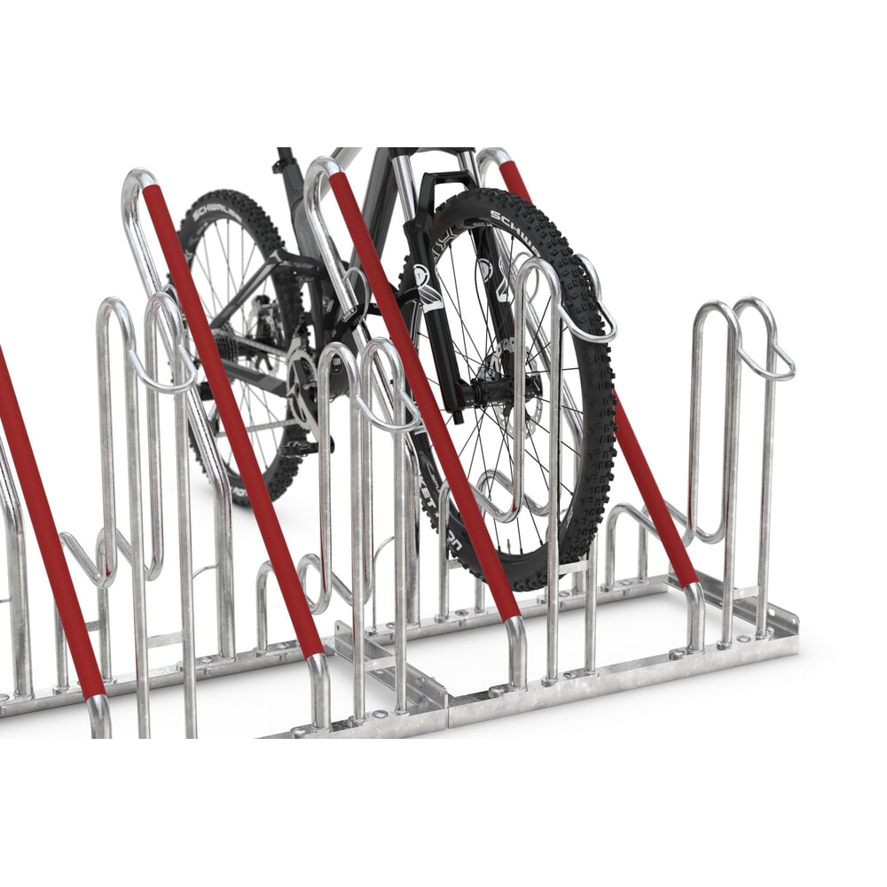 Produktabbildung Nr. 4: wsm® Standparker mit Anlehnbügel, 1-seitig, 6 Stellplätze