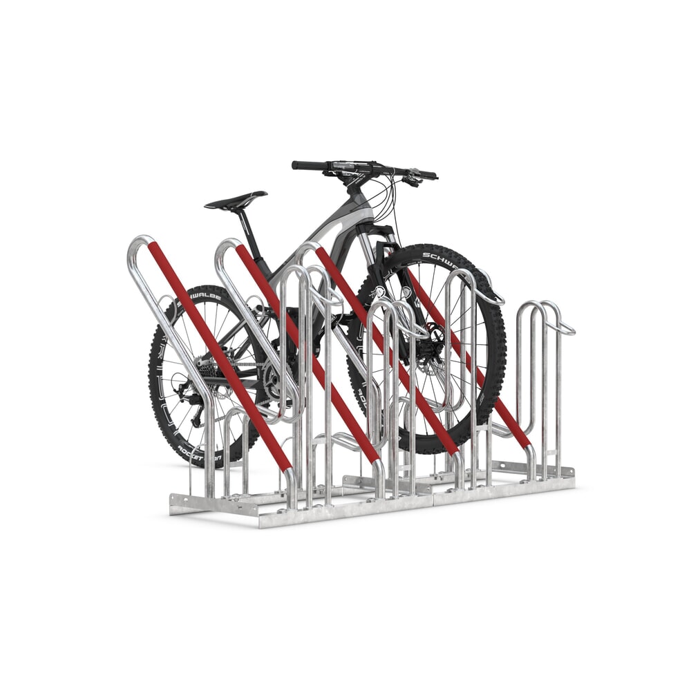 Produktabbildung Nr. 9: wsm® Standparker mit Anlehnbügel, 1-seitig, 6 Stellplätze