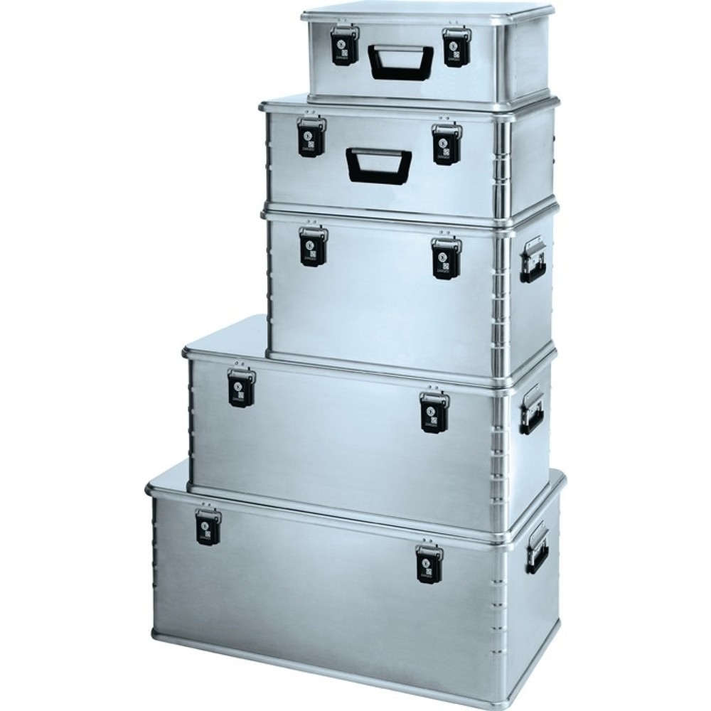 Produktabbildung: ZARGES Eurobox, mit Klappverschluss, LxBxH 600 x 400 x 240 mm, 42 Liter