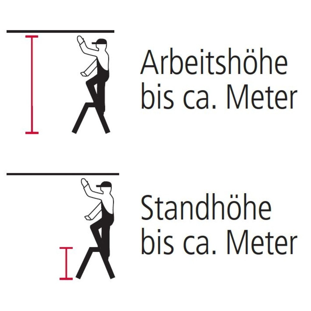 Produktabbildung Nr. 2: HYMER Podesttreppe, 1-seitig besteigbar, Standhöhe 1,46 m