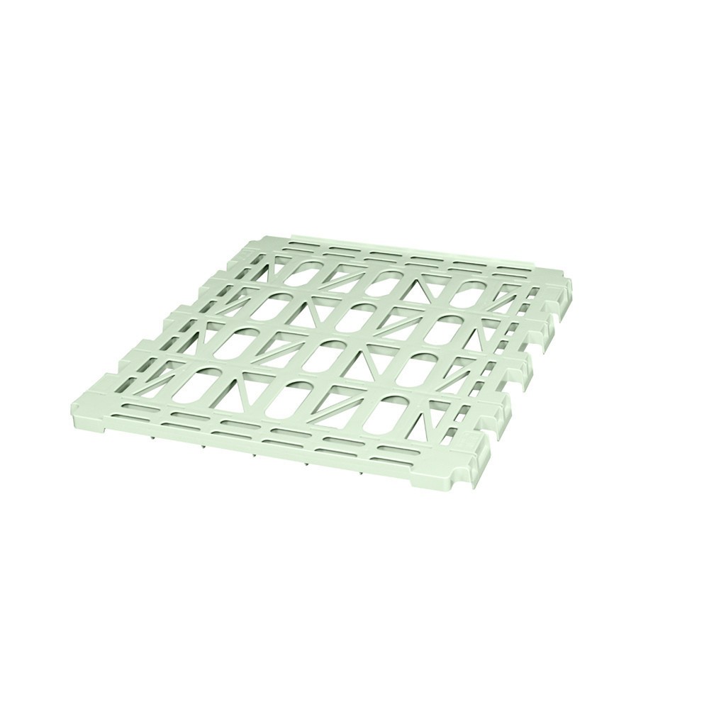 Produktabbildung Nr. 2: Zwischenboden aus HDPE für Rollbehälter Classic 3-seitig, BxT 710 x 760 mm, kieselgrau