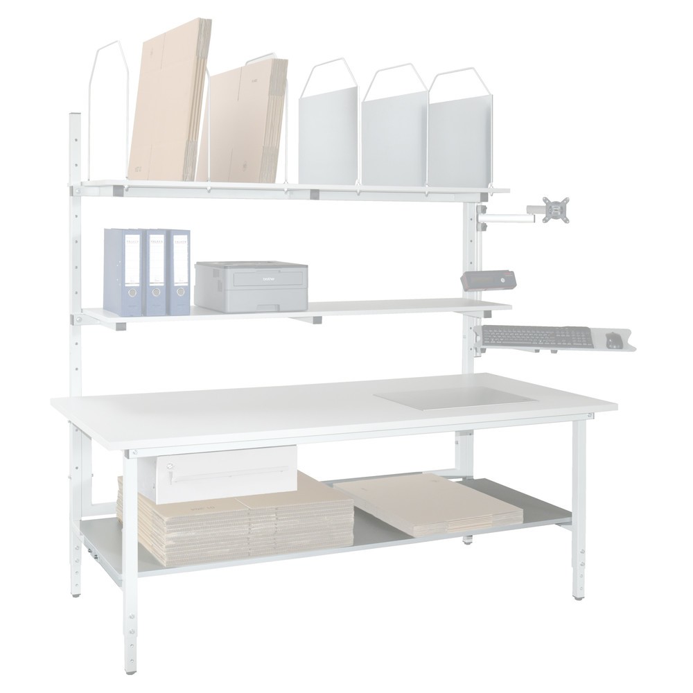 Produktabbildung Nr. 2: Zwischenboden für Packtisch, Breite 2.000 mm, lichtgrau